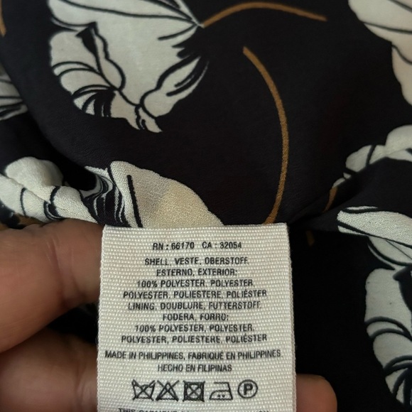 CARTONNIER by Anthropologie | blazer with floral lining | size us 4 - Picture 4 of 7